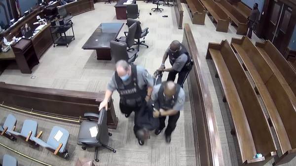Video shows convicted murderer's violent reaction when guilty verdict is read in Ga. court