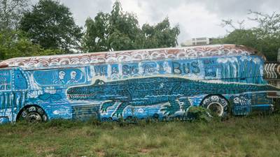 See the School Bus Graveyard