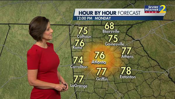 Low 60s expected in early morning Monday start