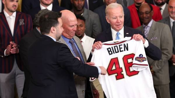 PHOTOS: Atlanta Braves honored at White House over World Series win