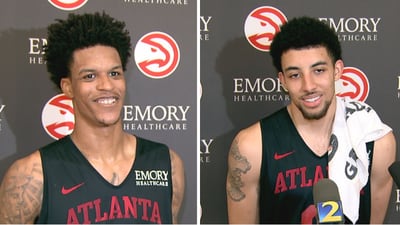 Sons of 2 NBA legends work out with Atlanta Hawks ahead of NBA Draft on Channel 2