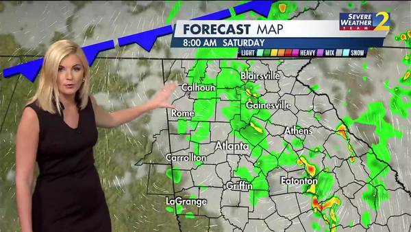 Soggy weather pattern heading into the weekend