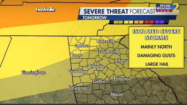 Risk for strong to severe storms with damaging wind gusts, hail returns this week