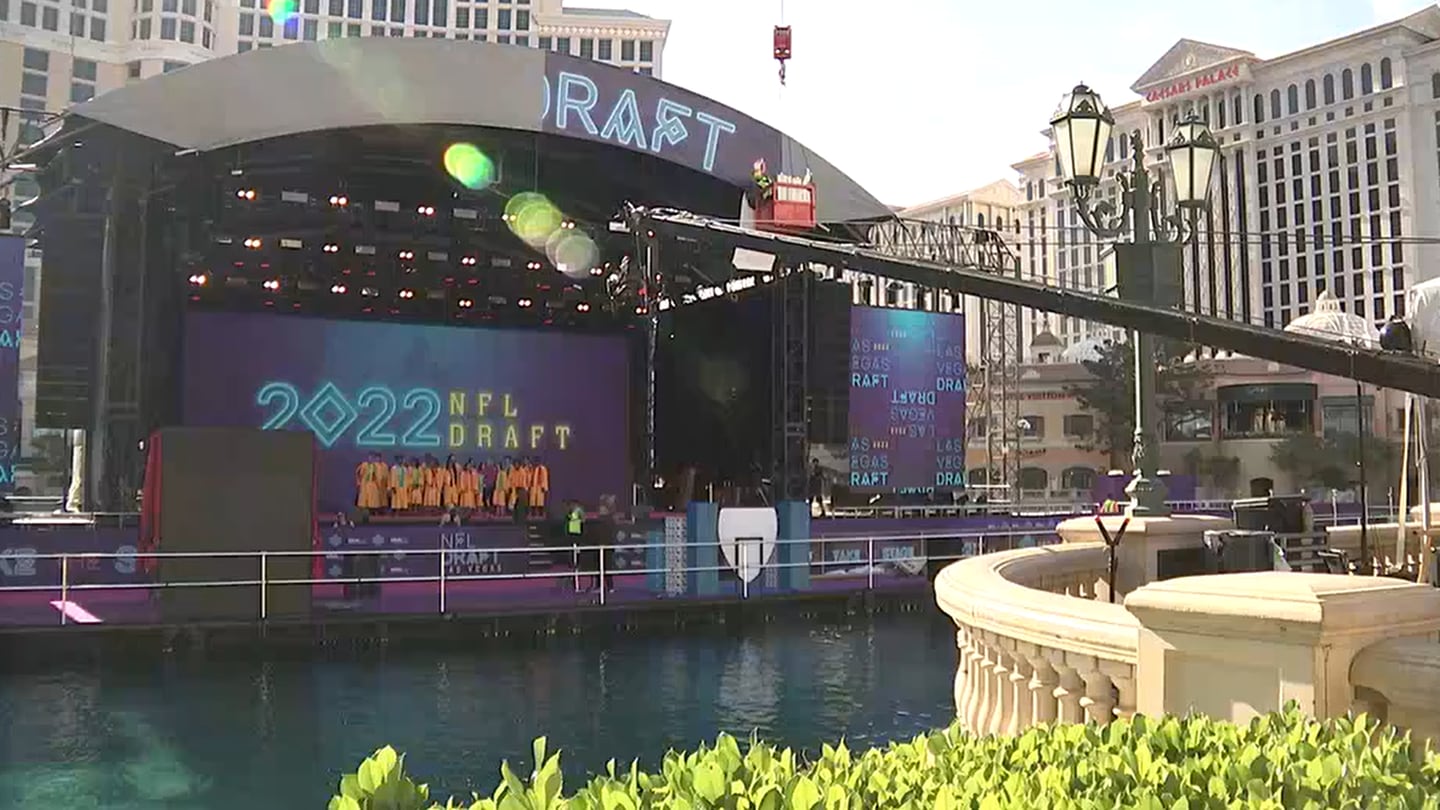 3 on 3: NFL Draft in Las Vegas will have stage set up on the water at  Bellagio 