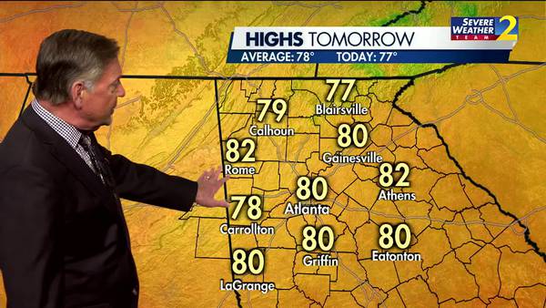 Cool temperatures headed into Thursday