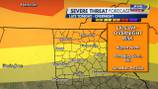 Risk of severe storms, wind gusts, hail and brief tornado increasing
