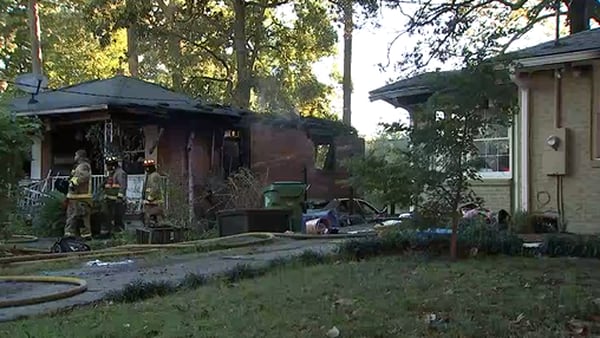 Blazing fire destroys two homes and a car in northeast Atlanta neighborhood
