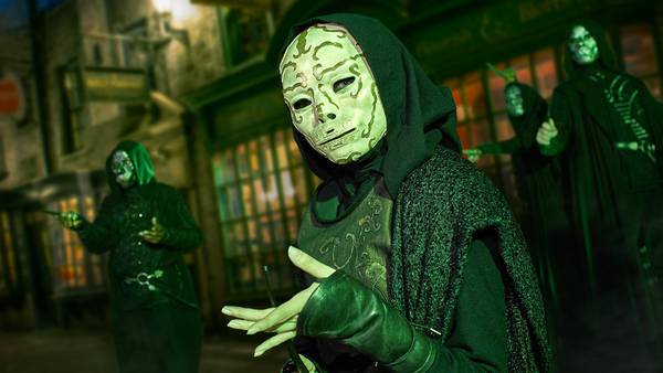 Death Eaters live experience appears at Wizarding World of Harry Potter at Universal Orlando Resort