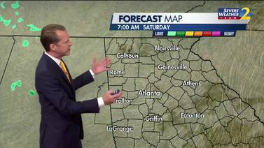 Some isolate showers, storms possible Friday evening