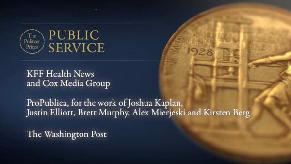 Cox Media Group investigative teams, KFF Health News named Pulitzer Prize finalist