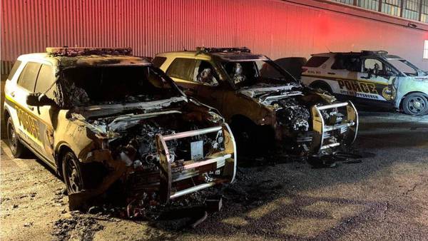 Police: Three cruisers intentionally set on fire at training facility in Pittsburgh