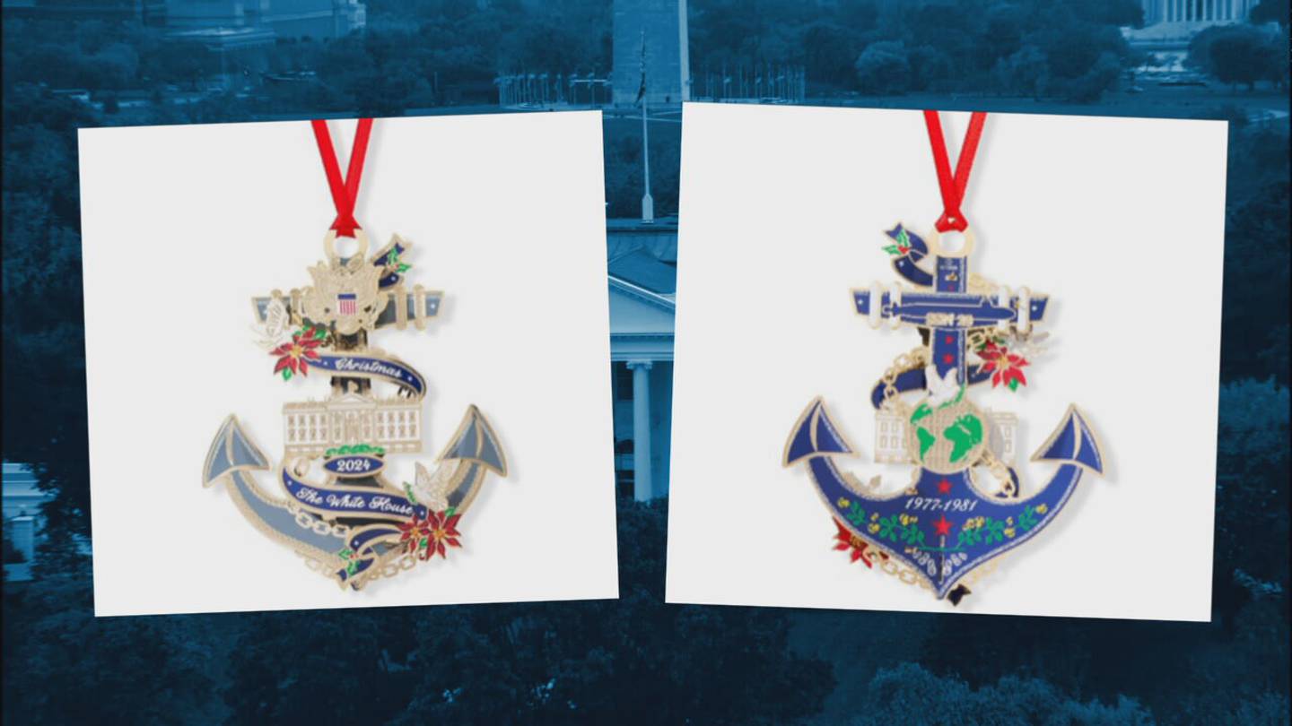 Anchors, doves and peanuts: See the White House ornament honoring former President Jimmy Carter