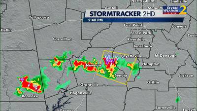 Some severe storms popping up in north Georgia