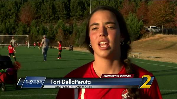 West Forsyth's Tori DellaPeruta: Montlick Injury Attorneys Athlete of the Week
