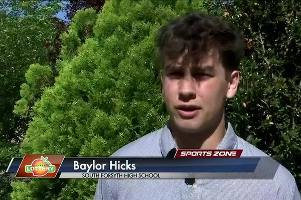 South Forsyth's Baylor Hicks: Georgia Lottery Scholar Athlete