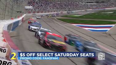 Save $5 off select seats Saturday at Atlanta Motor Speedway promo code FAM2FAM