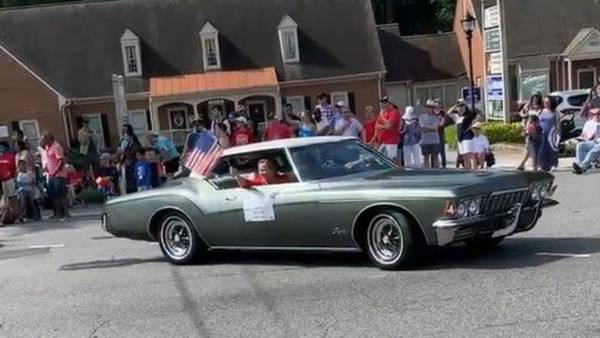 Nearly 100 cars and floats took part in Georgia's largest July 4th parade