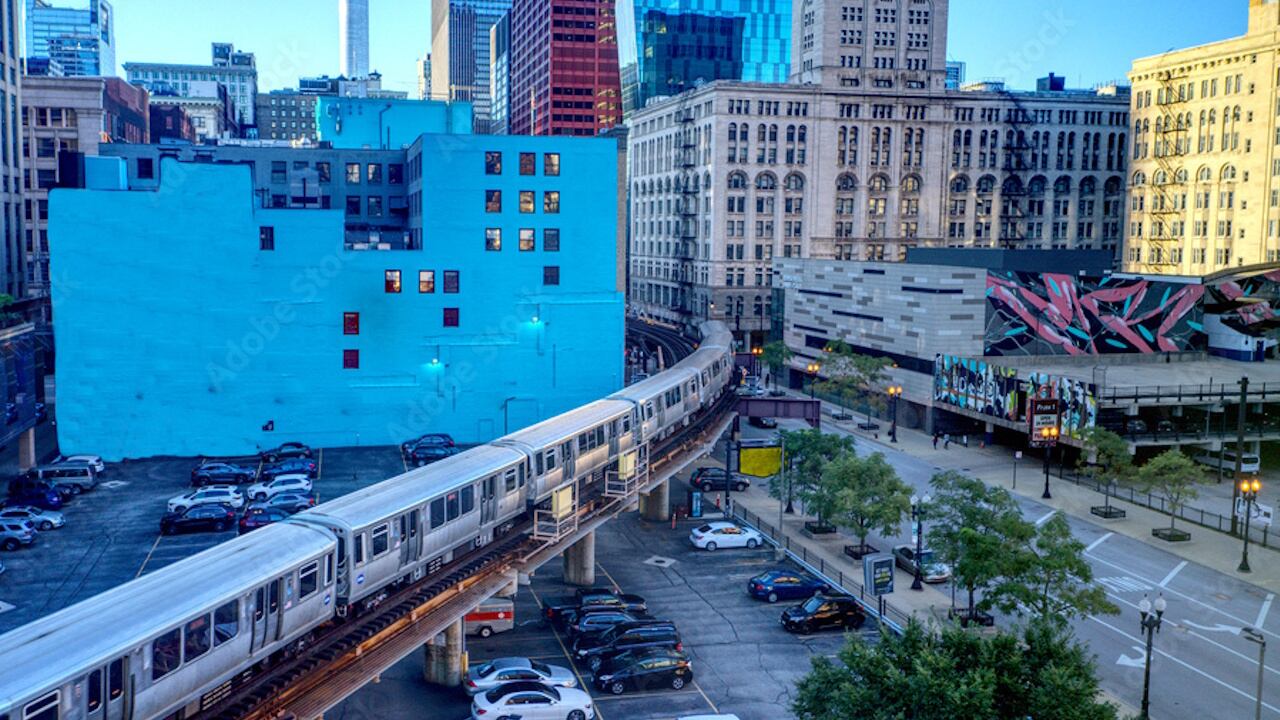 File photo: A woman riding the Chicago Transit Authority train near the Clark and Lake station in the Loop district was set on fire after arguing with a man.