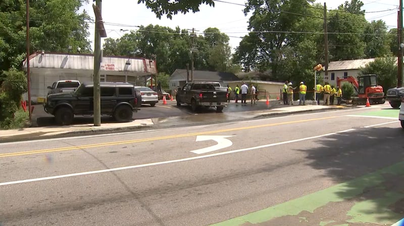 Water main break in northwest Atlanta