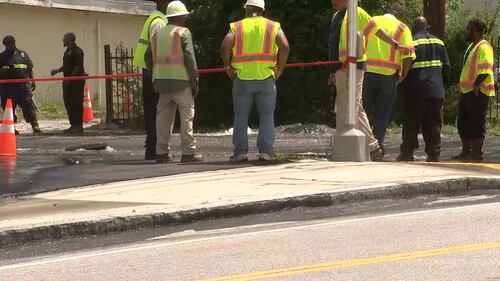 Water main break in northwest Atlanta