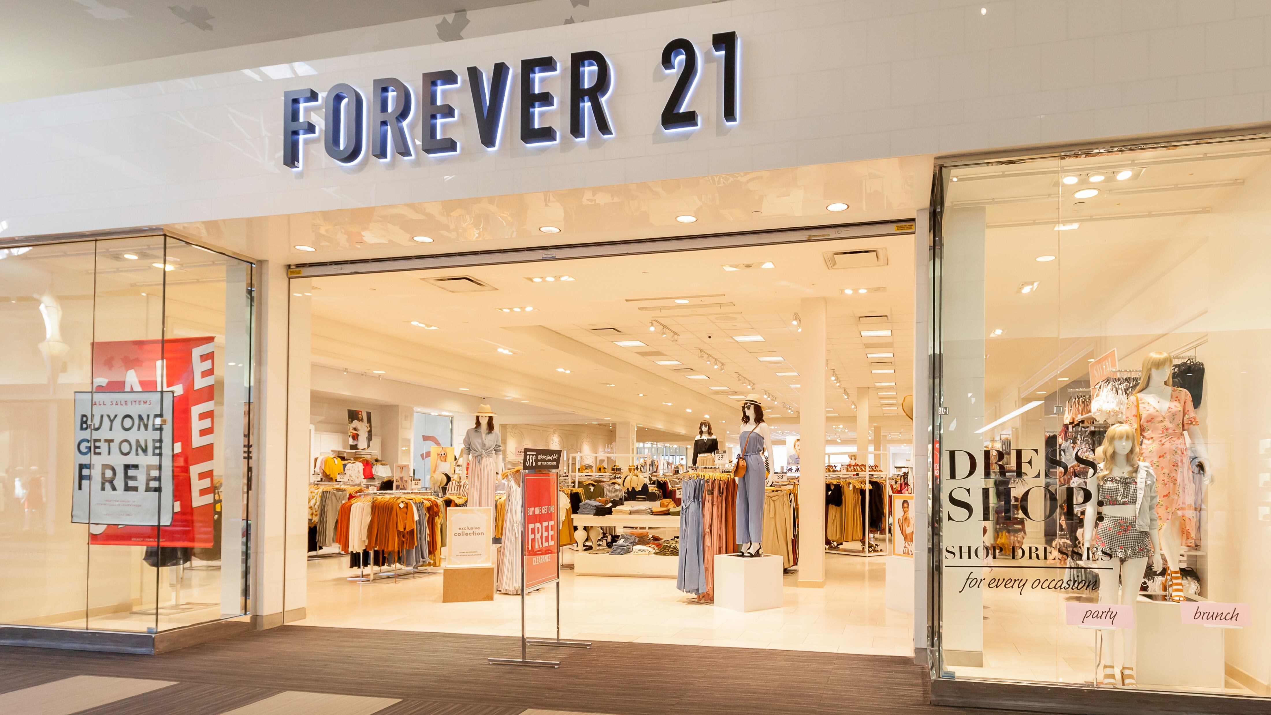 Forever 21 store in a mall