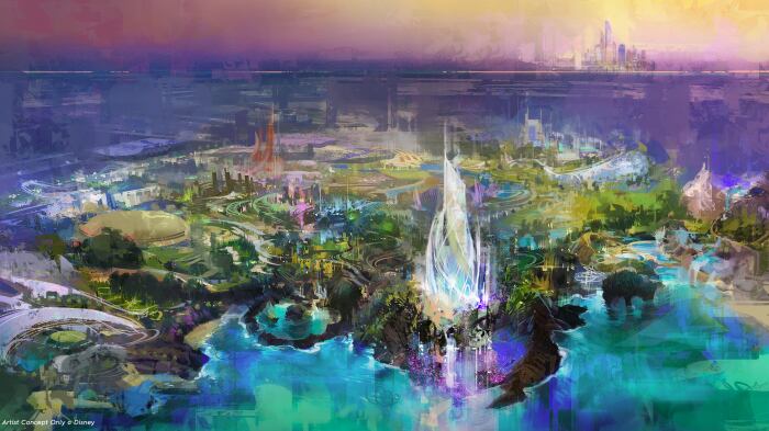 Concept art of Disney Abu Dhabi