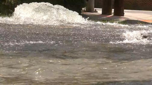 Water main break in northwest Atlanta