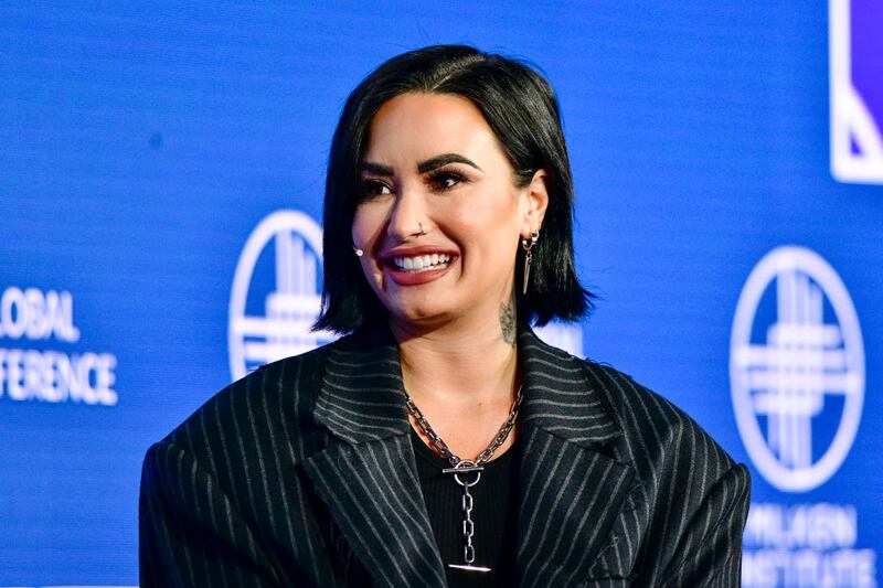 BEVERLY HILLS, CALIFORNIA - MAY 03: Demi Lovato attends the 2023 Milken Institute Global Conference at The Beverly Hilton on May 03, 2023 in Beverly Hills, California. (Photo by Jerod Harris/Getty Images)