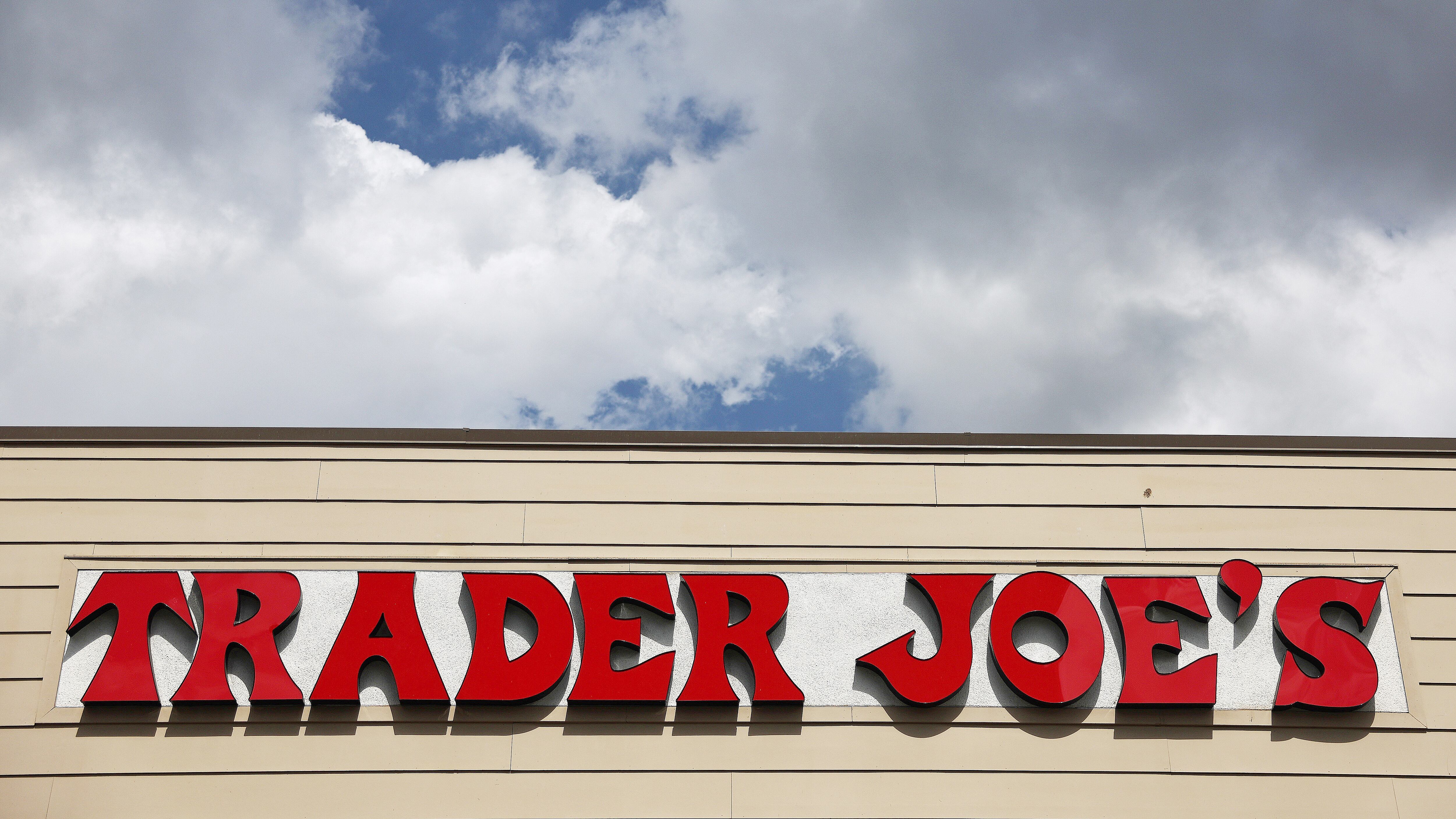 GLENDALE, CALIFORNIA - SEPTEMBER 16: The Trader Joe's logo is displayed at a Trader Joe's store on September 16, 2024 in Glendale, California.