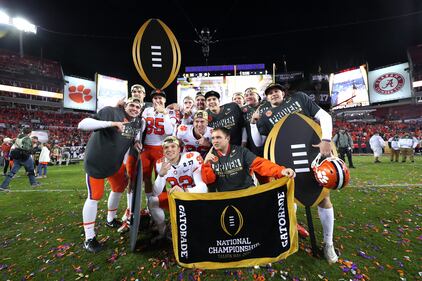 2017 CFP National Championship Clemson Tigers Alabama Crimson Tide