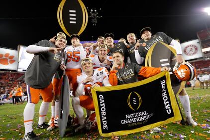 2017 CFP National Championship Clemson Tigers Alabama Crimson Tide