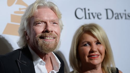 Richard Branson and wife Joan Templeman