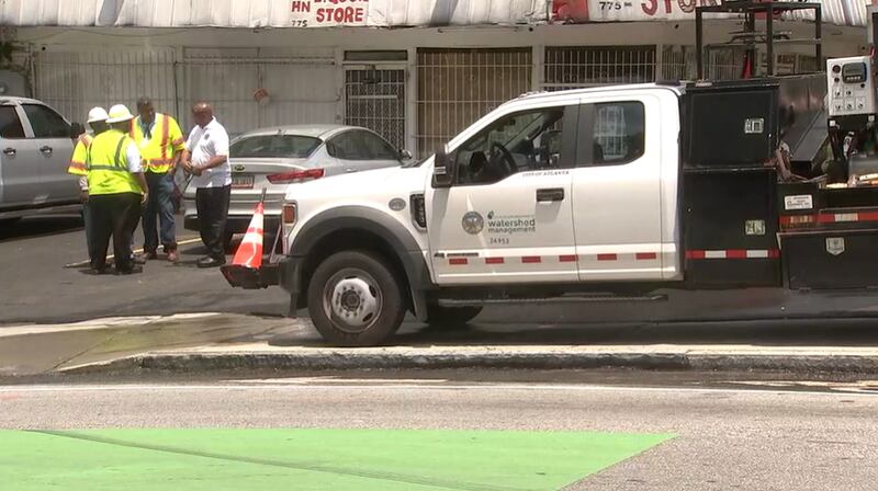 Water main break in northwest Atlanta