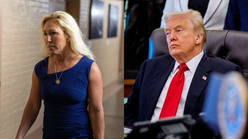 Pres. Trump says he wouldn’t return ‘traitor’ Marjorie Taylor Greene’s ‘never-ending’ phone calls