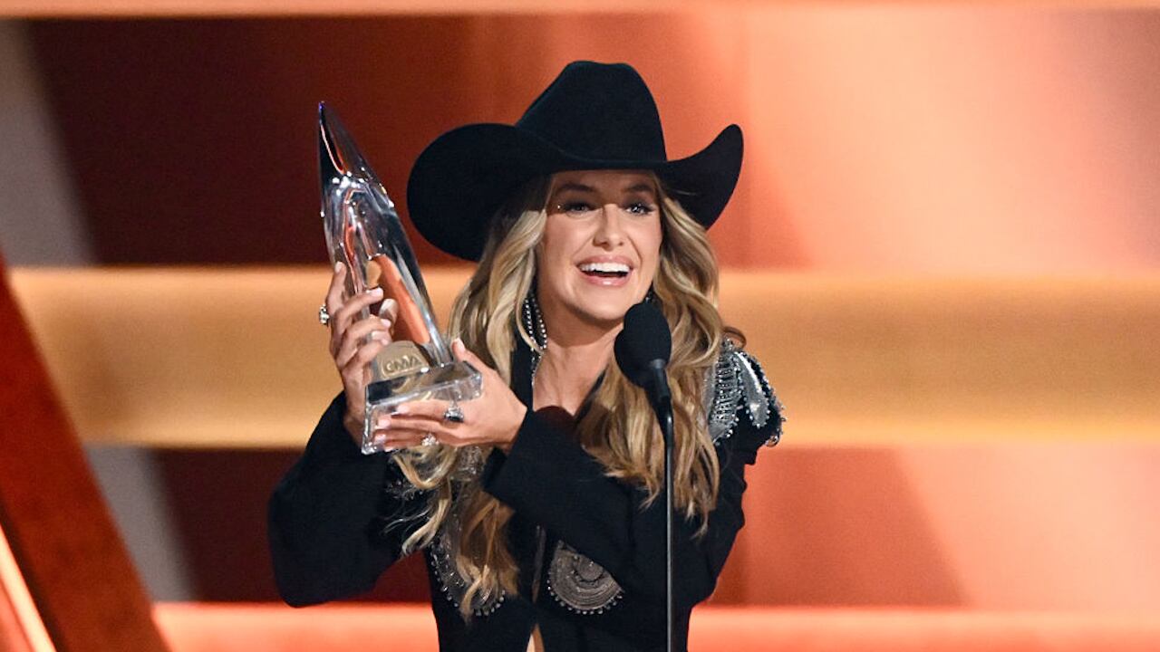 The singer was a three-time winner at the 59th CMA Awards ceremony.