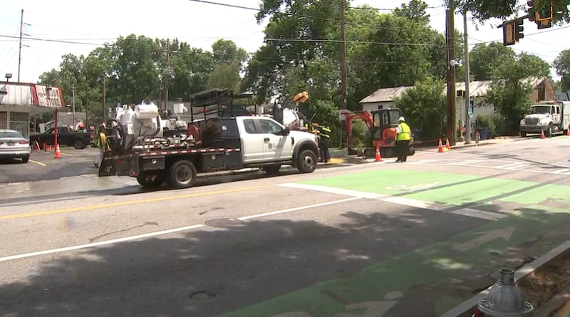 Water main break in northwest Atlanta