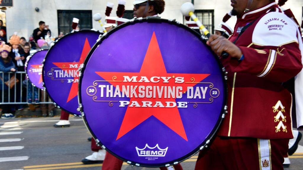 Drummers in the Macy's Thanksgiving Day Parade.