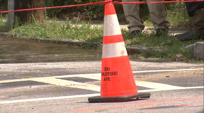 Water main break in northwest Atlanta