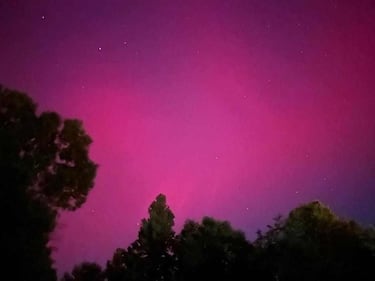 Northern Lights appear in north Georgia