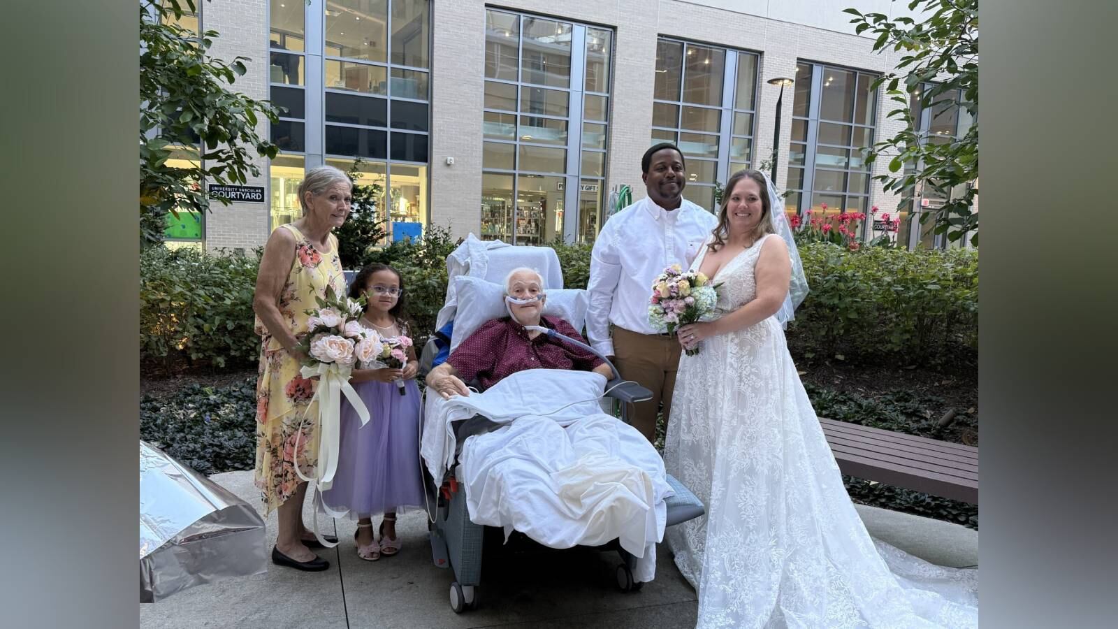 With Charlie and his wife, Harriet, seated proudly in the front row, Ivey and Dimitri exchanged vows surrounded by family, friends, and the Piedmont Athens Regional staff who made it all possible.