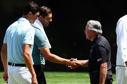 People golfing at Augusta National