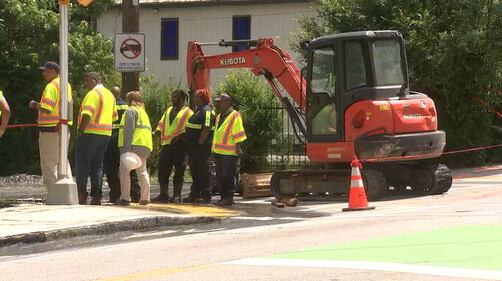 Water main break in northwest Atlanta