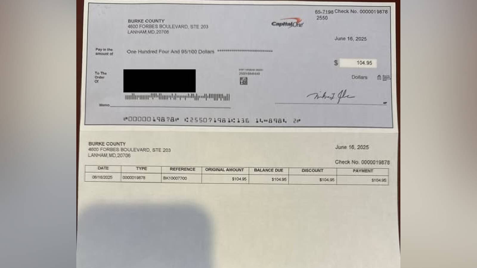 Newton County Sheriff's Office is warning people to not cash these fake checks.