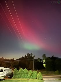 Northern lights appear over north Georgia