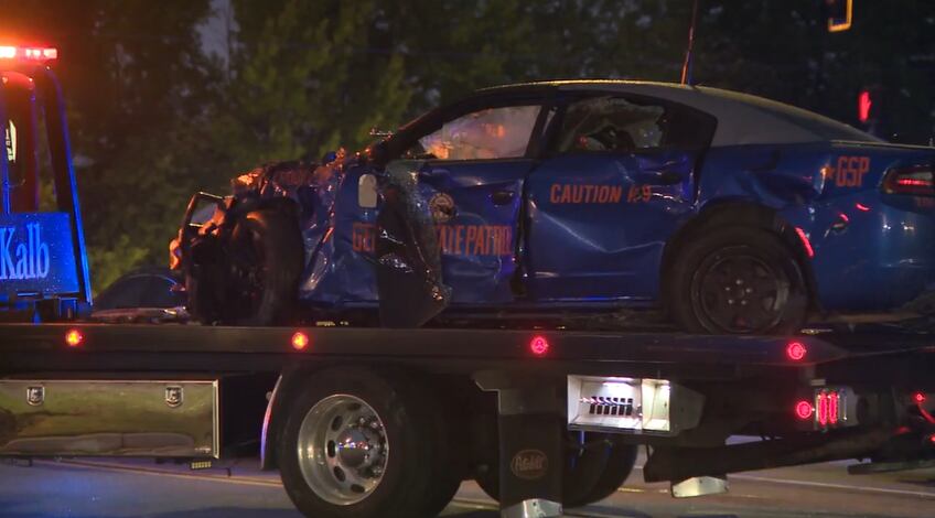 Crash involving Georgia State Patrol on major metro Atlanta road cleared