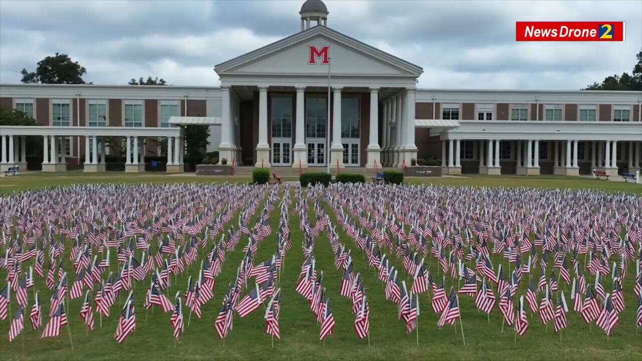 High school honors 9 / 11 victims with Field of Flag – WSB - TV Channel 2