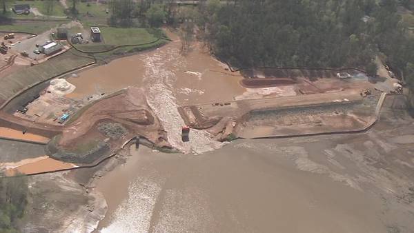 Some evacuated near Spalding reservoir after temporary dam breaches