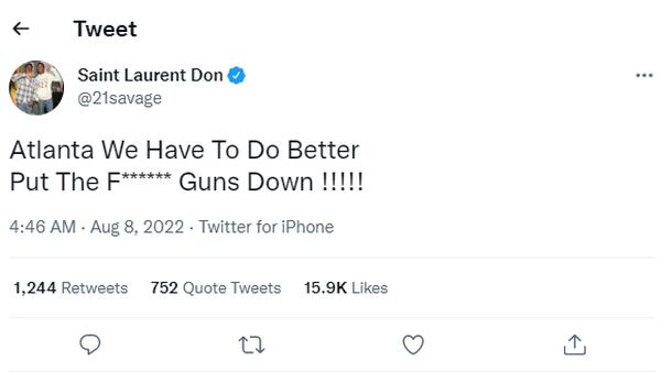 ‘We have to do better:’ Atlanta rapper speaks out on social media about gun problem in the city 