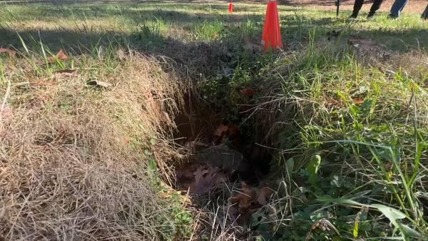 Corroded pipes cause sinkholes to overtake south Fulton County couple’s yard for over a year