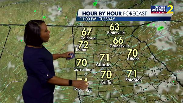 More sunshine, fewer clouds Tuesday afternoon